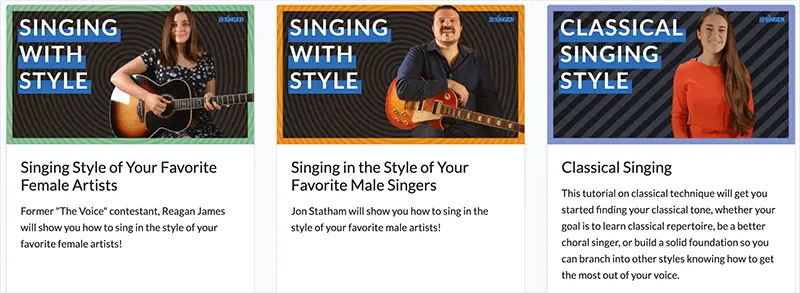 30DaySinger courses