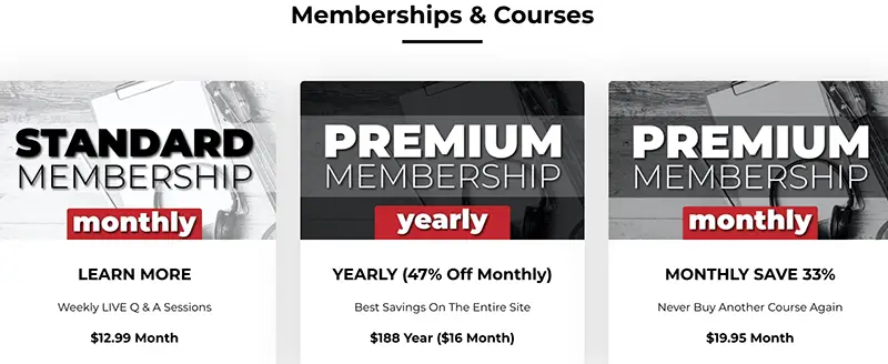 Memberships Prices