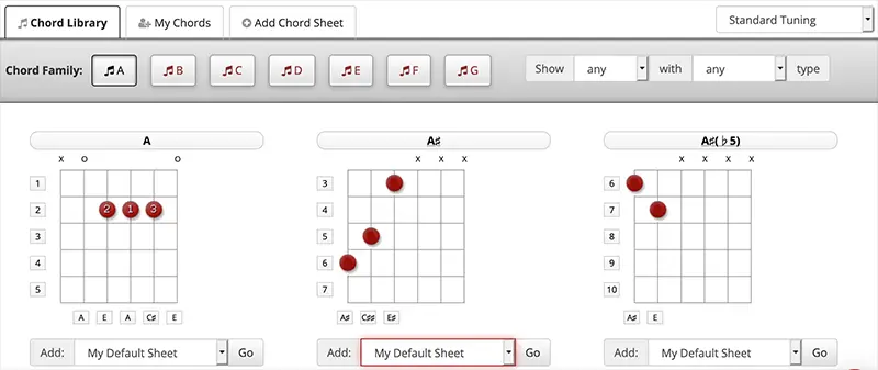 Jamplay chord library