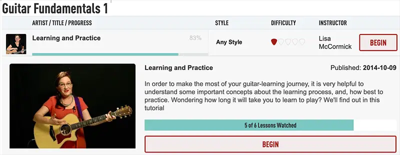 Guitartricks beginner lessons