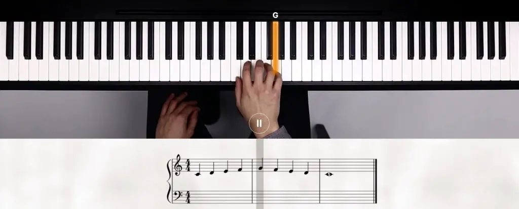 Flowkey beginner piano lesson