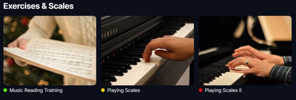 Flowkey exercises scales