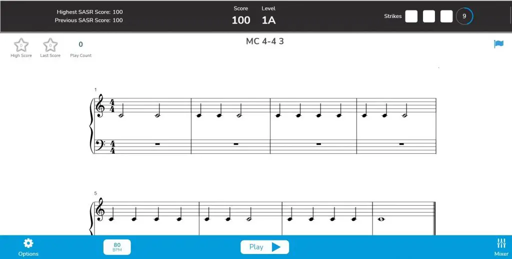 piano marvel sight reading test