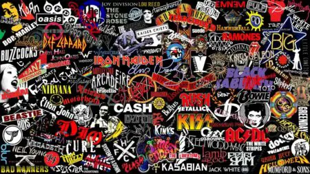 Musician and band collage