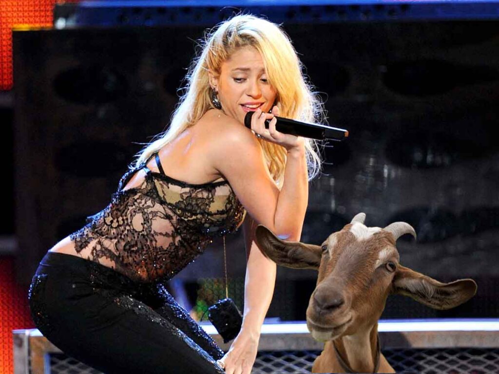 How Shakira Got Kicked Out of The School Choir For Sounding Like a Goat Shakira and goat