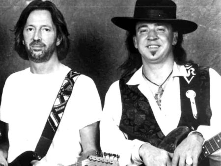 Eric Clapton and Stevie Ray Vaughan
