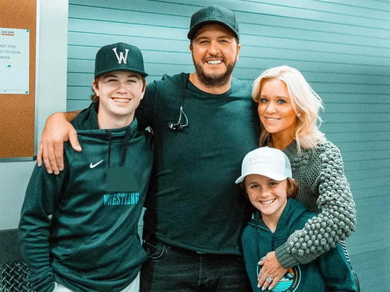 Luke Bryan and his family