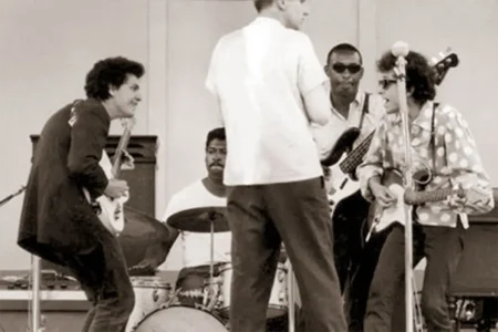 Mike Bloomfield with other blues artists