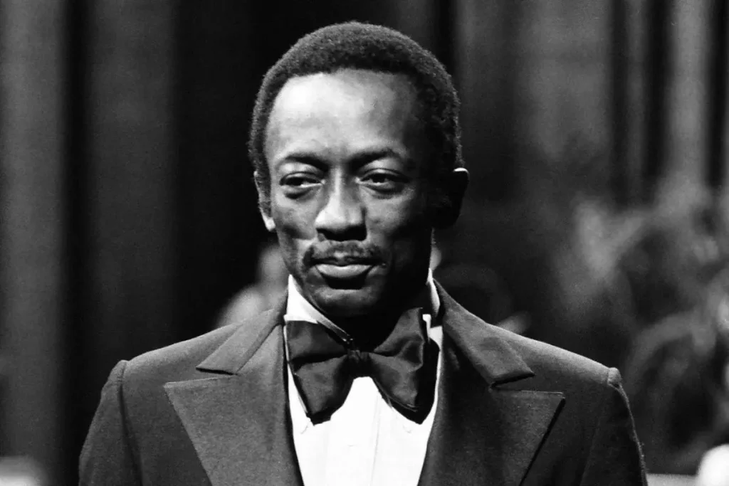 Garrett Morris in a black-and-white formal portrait wearing a bow tie.