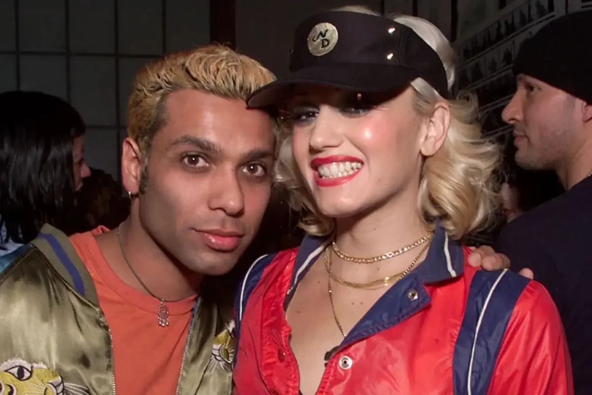 Gwen Stefani and Tony Kanal together in a photo.
