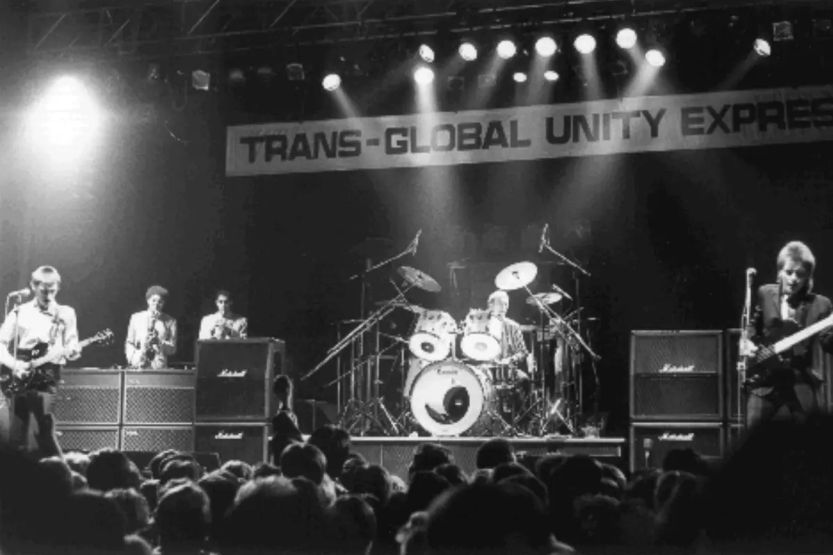 The Jam performing liv in Newcastle