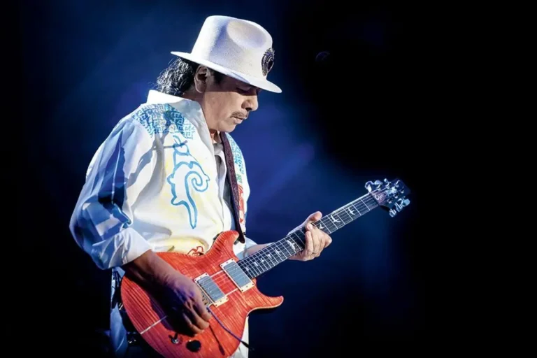 Carlos Santana shows the feeling of smooth, soulful guitar music.
