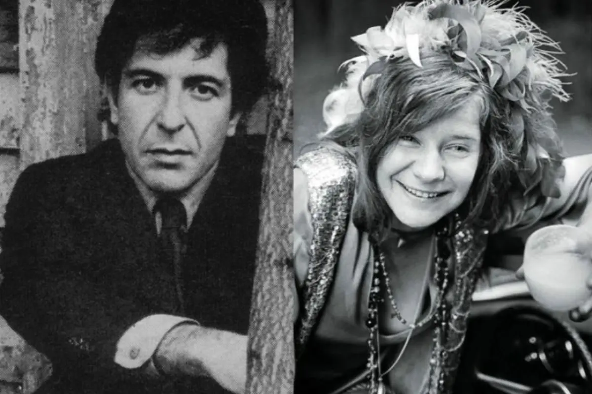 Leonard Cohen met Janis Joplin