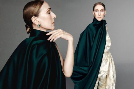 Céline Dion on 17 Years of Symptoms, Valium Doses and the Paris Comeback: ‘I’m Living the Life’ Two frames of Celine Dion from her Harper's Bazaar September 2026 ICONS cover shoot, wearing a dark green satin cape over a cream gown