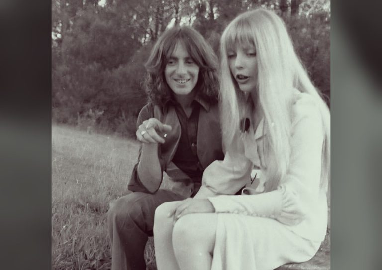 Before the Myth: Irene Thornton, the Adelaide Girl Who Married Bon Scott Bon Scott and Irene Thornton in a black and white photo outdoors in the early 1970s