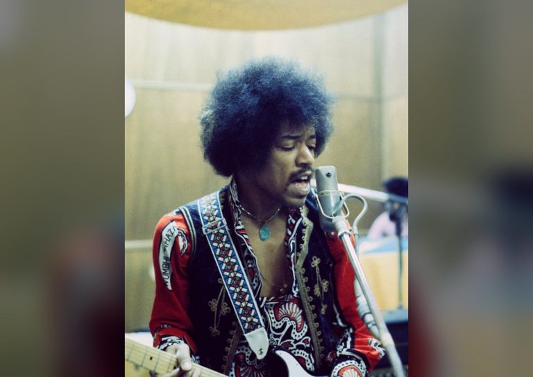 Jimi Hendrix in the recording studio