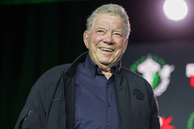 William Shatner, 95, Plays His First Heavy Metal Show With Ozzy, Motorhead and Metallica Covers William Shatner smiling on stage in a dark jacket over a navy shirt