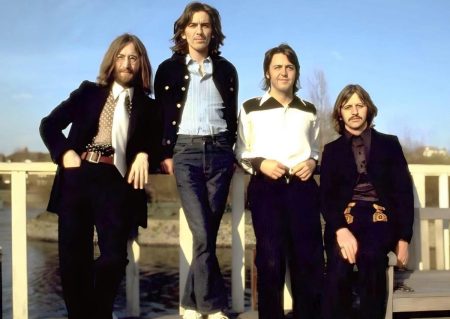 Two Donkeys, One Sheepdog, Four Beatles: The Last Photo Session The Beatles group portrait from their final photo session at Tittenhurst Park