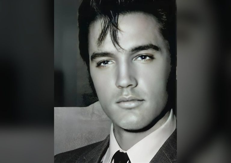 Young Elvis Presley portrait from the 1950s
